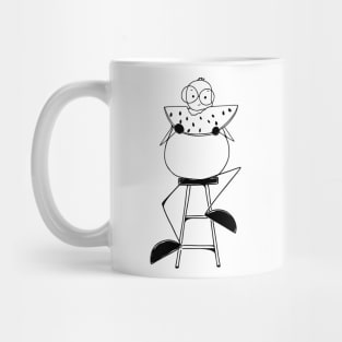 Watermelon lover minimalist line art Mug